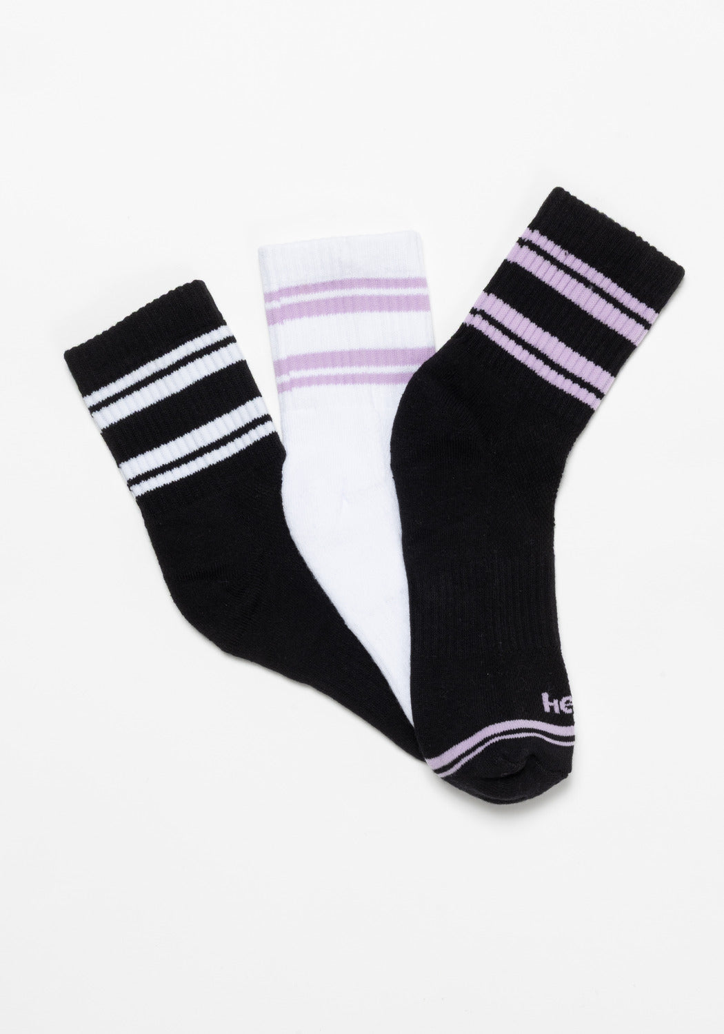 TRIPACK CALCETIN QUARTER ANKLE DE ALGODÓN HEY NEGRO DE MUJER
