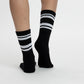 TRIPACK CALCETIN QUARTER ANKLE DE ALGODÓN HEY NEGRO DE MUJER