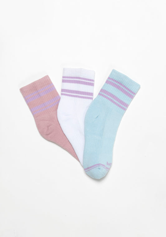 TRIPACK CALCETIN QUARTER ANKLE DE ALGODÓN HEY SURTIDO DE MUJER