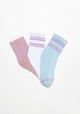 TRIPACK CALCETIN QUARTER ANKLE DE ALGODÓN HEY SURTIDO DE MUJER