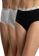 TRIPACK CALZÓN TIRO ALTO MAXI ALGODÓN HEY NEGRO  MUJER