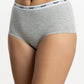 TRIPACK CALZÓN TIRO ALTO MAXI ALGODÓN HEY NEGRO  MUJER