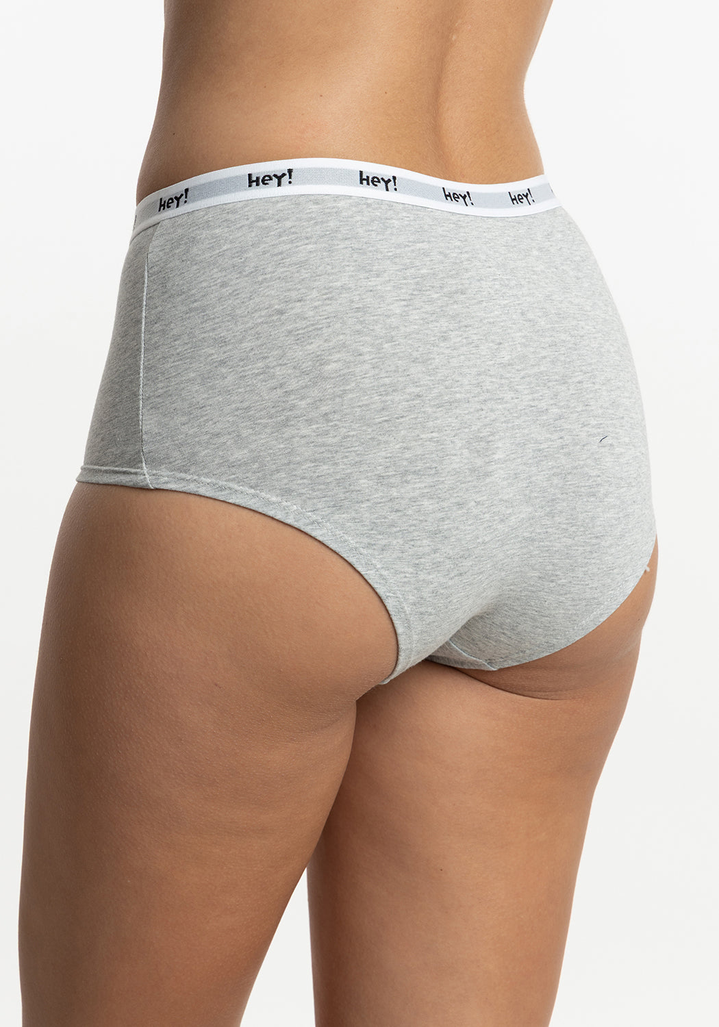 TRIPACK CALZÓN TIRO ALTO MAXI ALGODÓN HEY NEGRO  MUJER