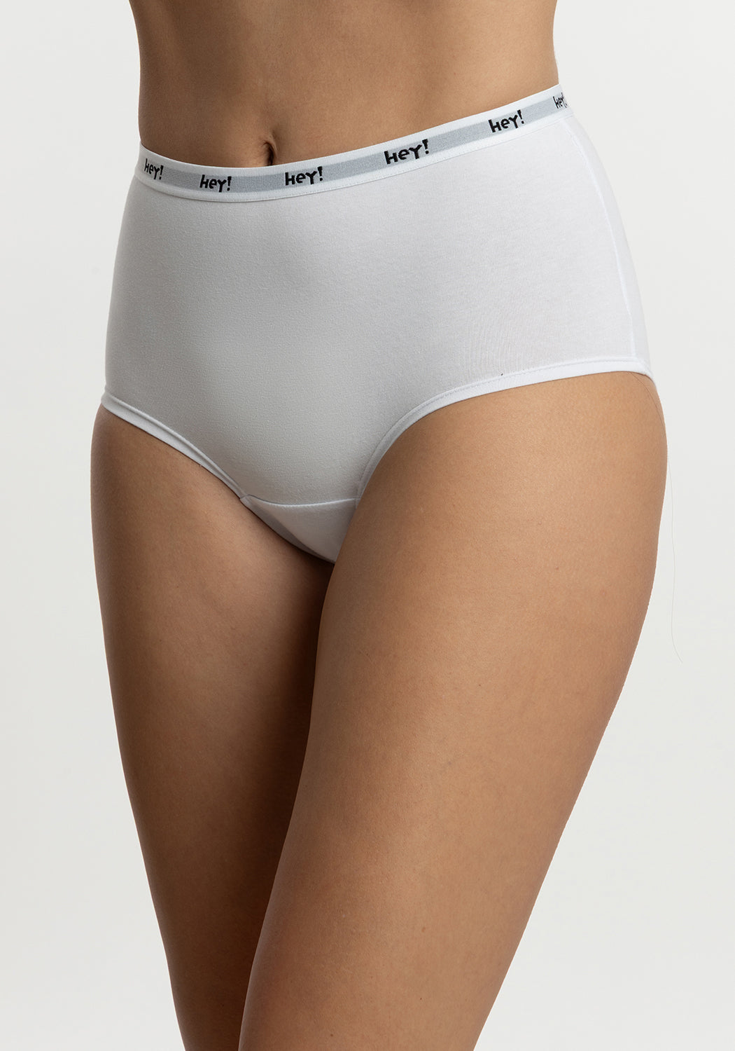 TRIPACK CALZÓN TIRO ALTO MAXI ALGODÓN HEY NEGRO  MUJER