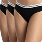 TRIPACK COLALESS DE ALGODÓN HEY NEGRO DE MUJER
