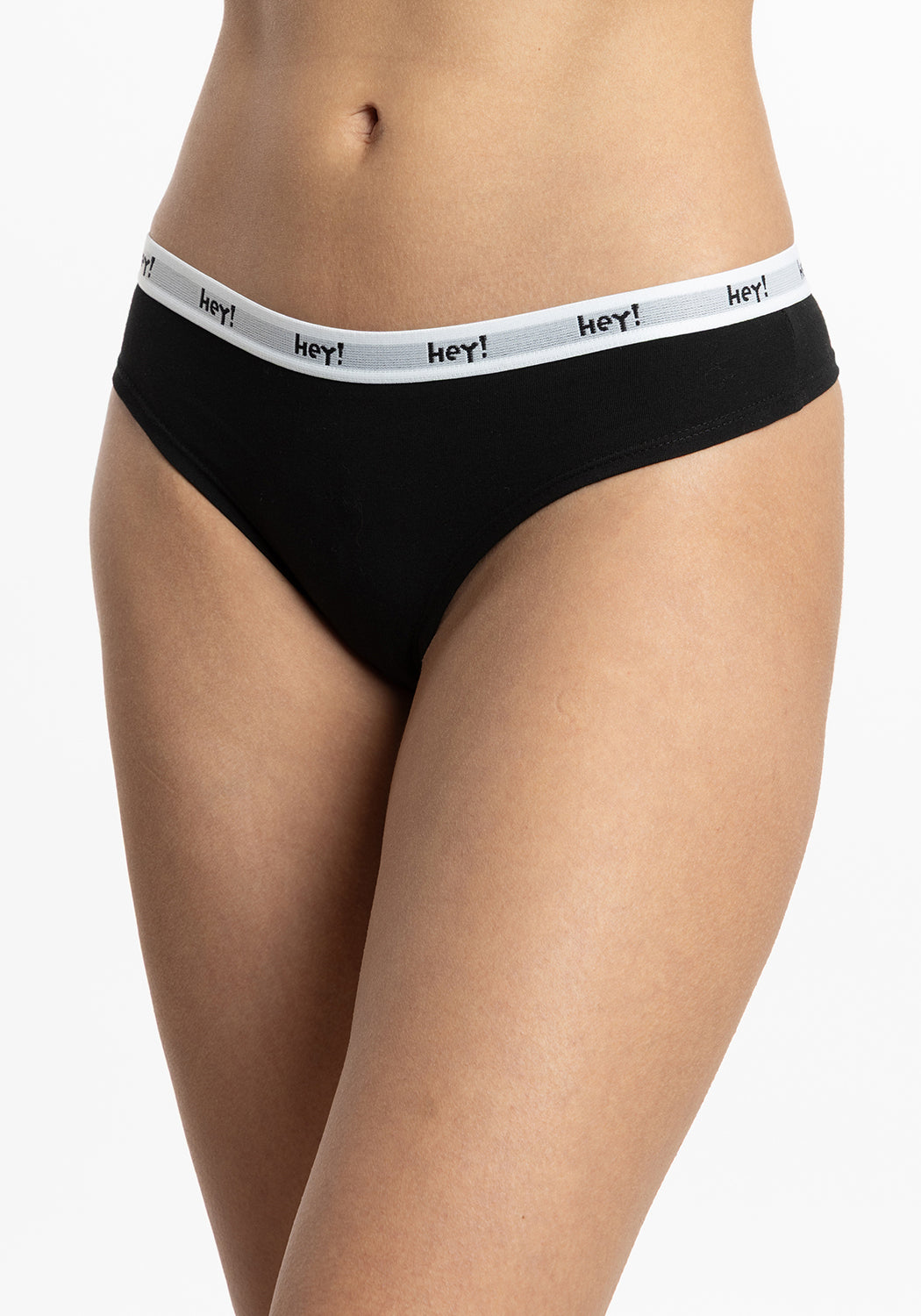 TRIPACK COLALESS DE ALGODÓN HEY NEGRO DE MUJER