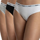 TRIPACK COLALESS ALGODÓN HEY NEGRO MUJER