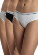 TRIPACK COLALESS ALGODÓN HEY NEGRO MUJER