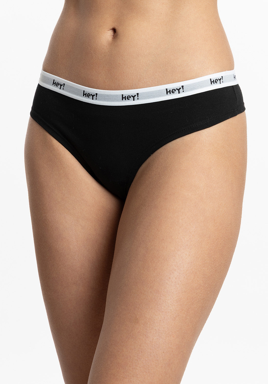 TRIPACK COLALESS ALGODÓN HEY NEGRO MUJER