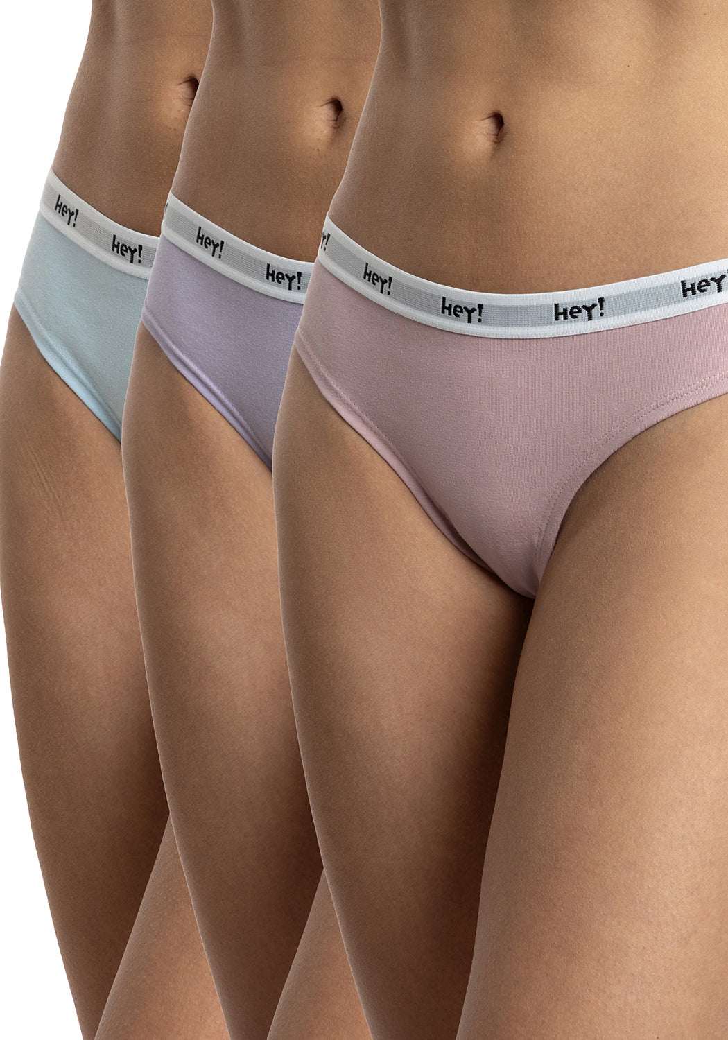 TRIPACK COLALESS DE ALGODÓN HEY SURTIDO DE MUJER