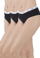 TRIPACK PANTALETA ALGODON NEGRO