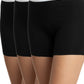 TRIPACK BÓXER DE ALGODÓN HEY NEGRO DE MUJER
