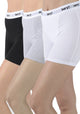 TRIPACK BOXER MUJER ALGODON NEGRO