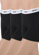 TRIPACK BOXER MUJER ALGODON NEGRO