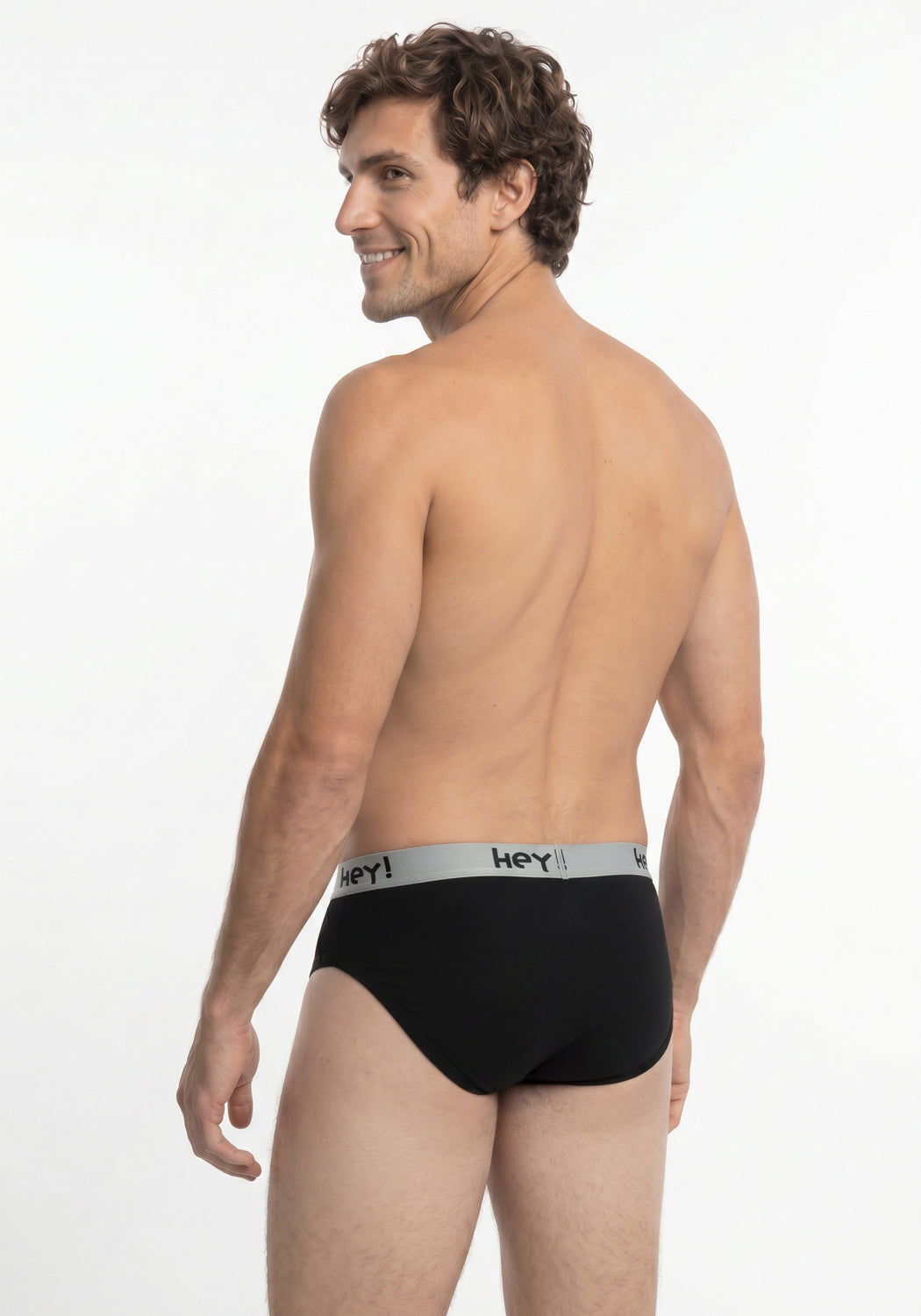 TRIPACK SLIP MAXI DE ALGODÓN HEY NEGRO DE HOMBRE
