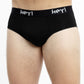 TRIPACK SLIP MAXI DE ALGODÓN HEY NEGRO DE HOMBRE