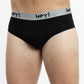 TRIPACK SLIP MAXI DE ALGODÓN HEY NEGRO DE HOMBRE