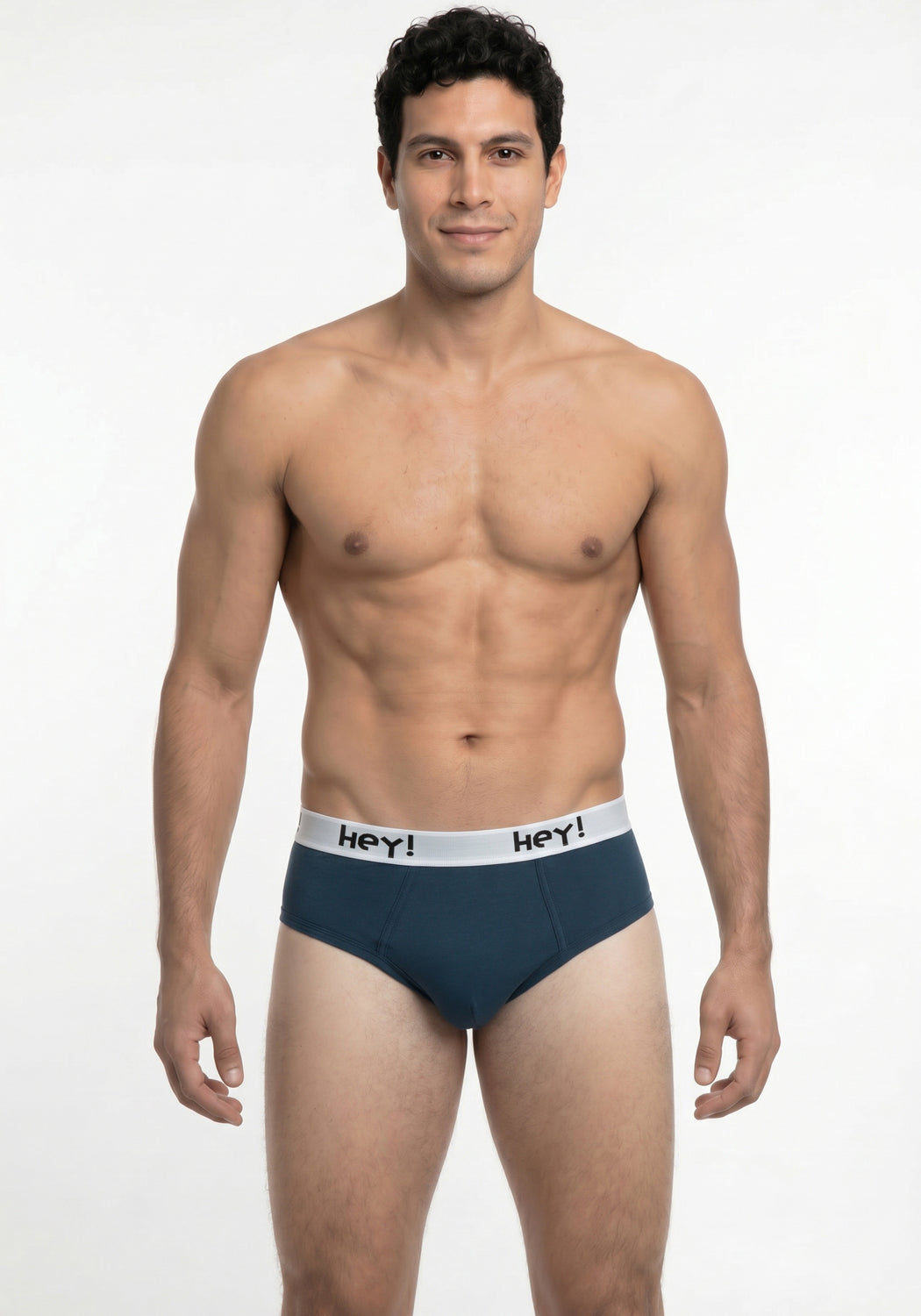 TRIPACK SLIP MAXI DE ALGODÓN HEY NEGRO HOMBRE