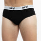 TRIPACK SLIP MAXI DE ALGODÓN HEY NEGRO HOMBRE