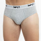 TRIPACK SLIP MAXI DE ALGODÓN HEY NEGRO HOMBRE
