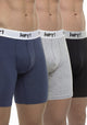 TRIPACK BOXER LARGO ALGODON NEGRO
