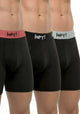 TRIPACK BOXER LARGO ALGODON NEGRO