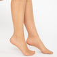 BIPACK CALCETIN LISO MINI MEDIA NATURAL DE MUJER