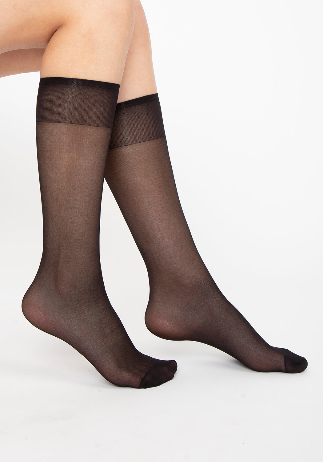 BIPACK CALCETIN LISO MINI MEDIA NEGRO DE MUJER