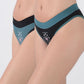 BIPACK BIKINI ALGODÓN VERDE MUJER