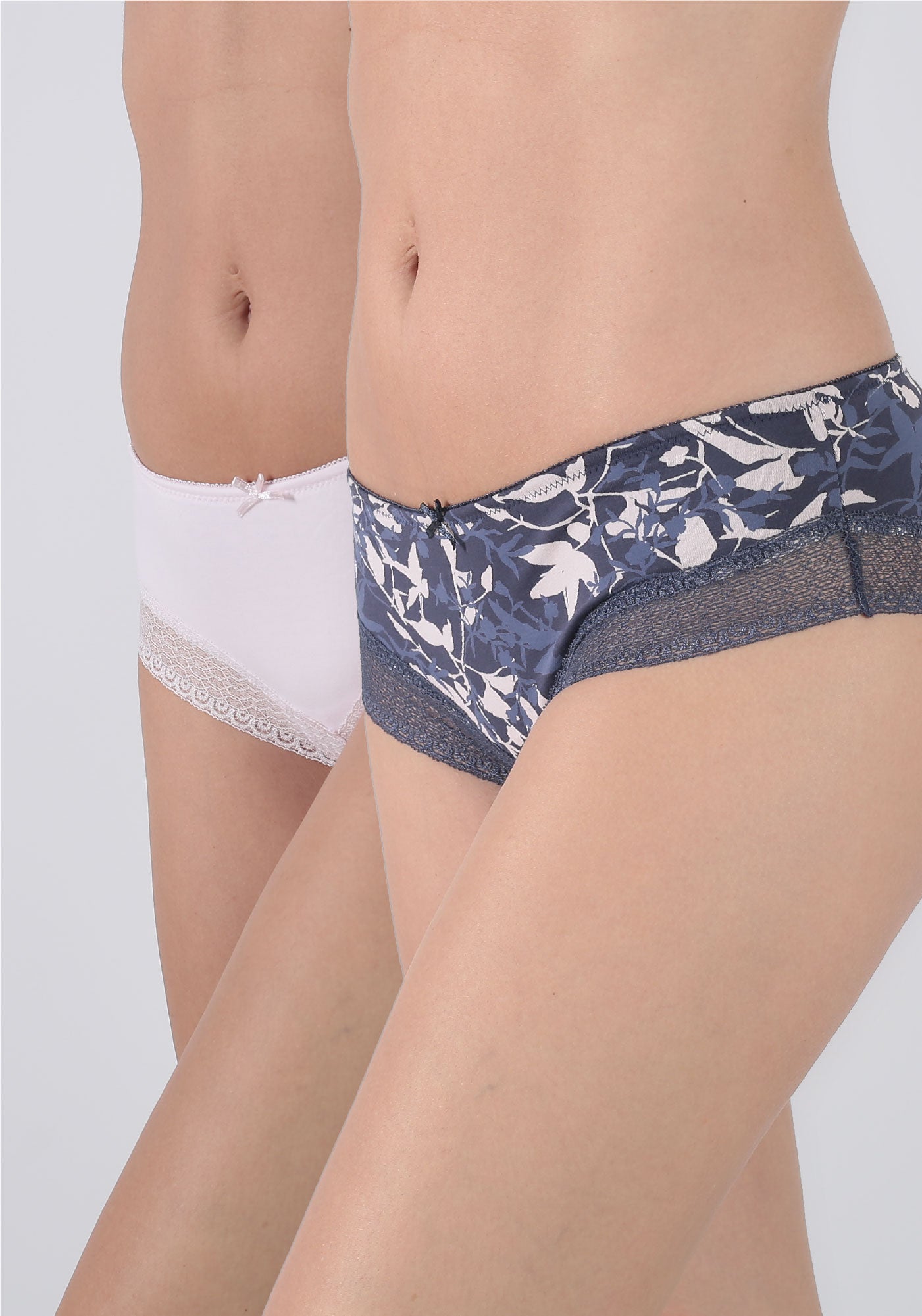 BIPACK PANTALETA ALGODÓN AZUL MARINO MUJER