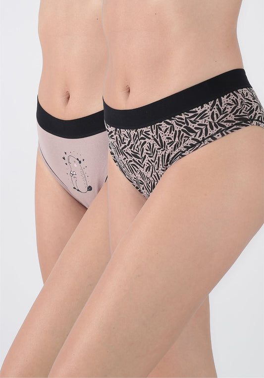 BIPACK PANTALETA ALGODÓN NEGRO MUJER