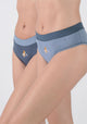 BIPACK PANTALETA ALGODÓN CELESTE MUJER