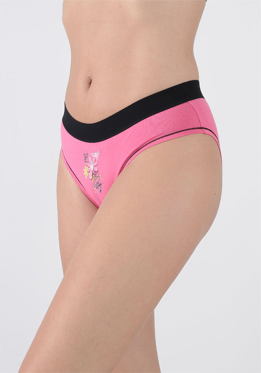 BIPACK PANTALETA ALGODÓN FUCSIA MUJER