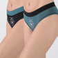 BIPACK PANTALETA ALGODÓN VERDE MUJER
