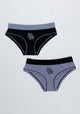 BIPACK PANTALETA DE ALGODÓN AZUL DE TEENS MUJER