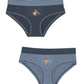 BIPACK PANTALETA ALGODÓN CELESTE TEENS MUJER