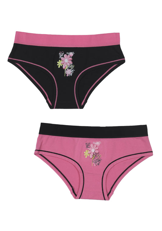 BIPACK PANTALETA ALGODÓN FUCSIA TEENS MUJER