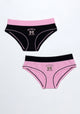 BIPACK PANTALETA DE ALGODÓN ROSADO DE TEENS MUJER