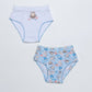 BIPACK BIKINI DE ALGODÓN CELESTE DE KIDS MUJER