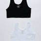 BIPACK PETO DE ALGODÓN BLANCO TEENS MUJER