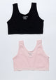 BIPACK PETO DE ALGODÓN NEGRO TEENS MUJER