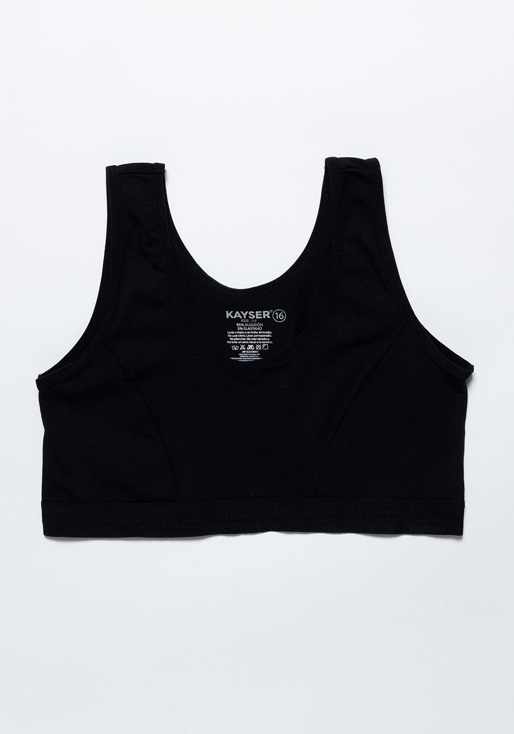 BIPACK PETO DE ALGODÓN NEGRO TEENS MUJER