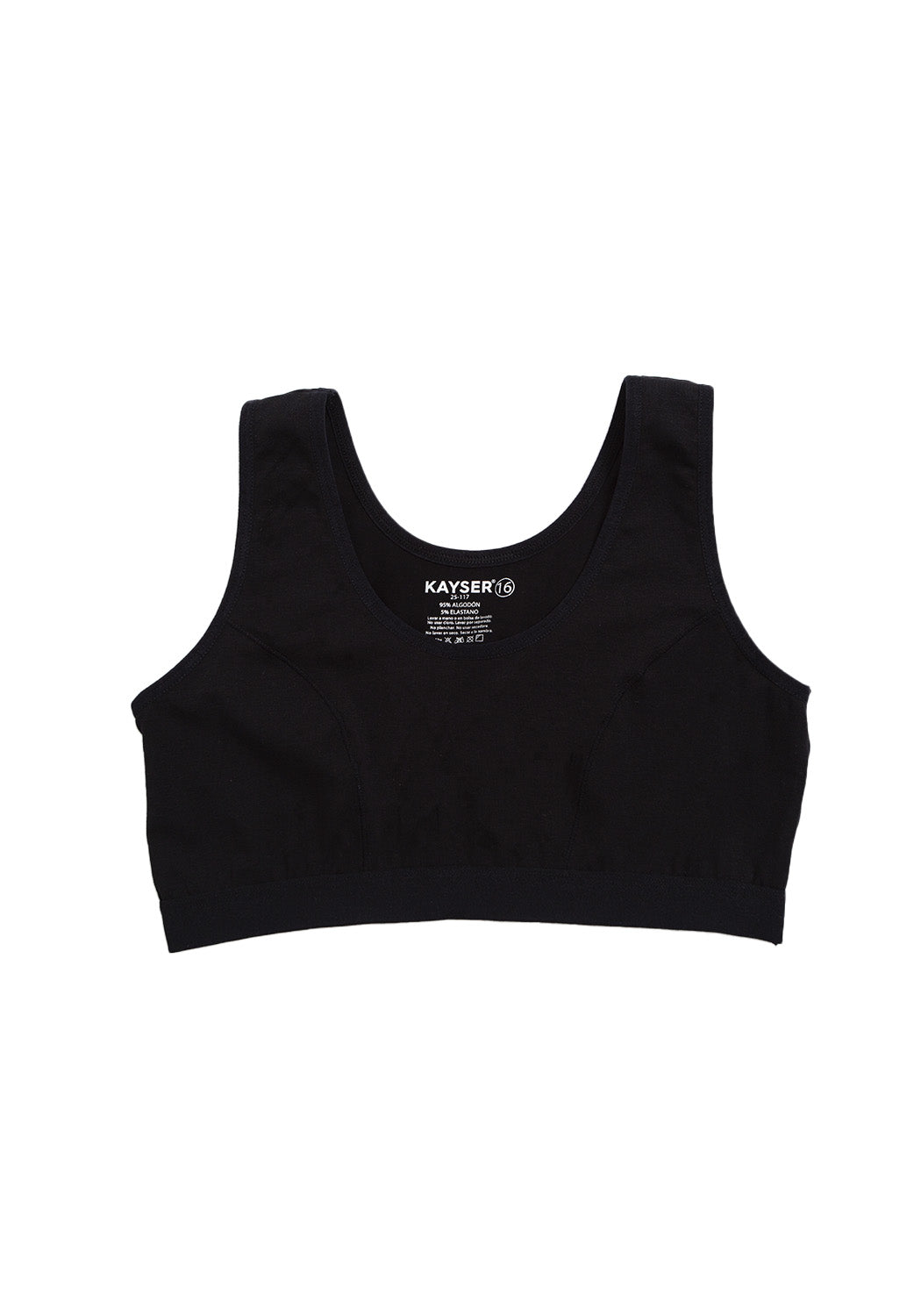 BIPACK PETO ALGODON NEGRO TEENS MUJER