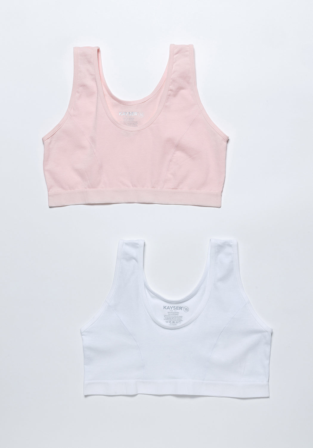 BIPACK  PETO DE ALGODÓN ROSADO TEENS MUJER