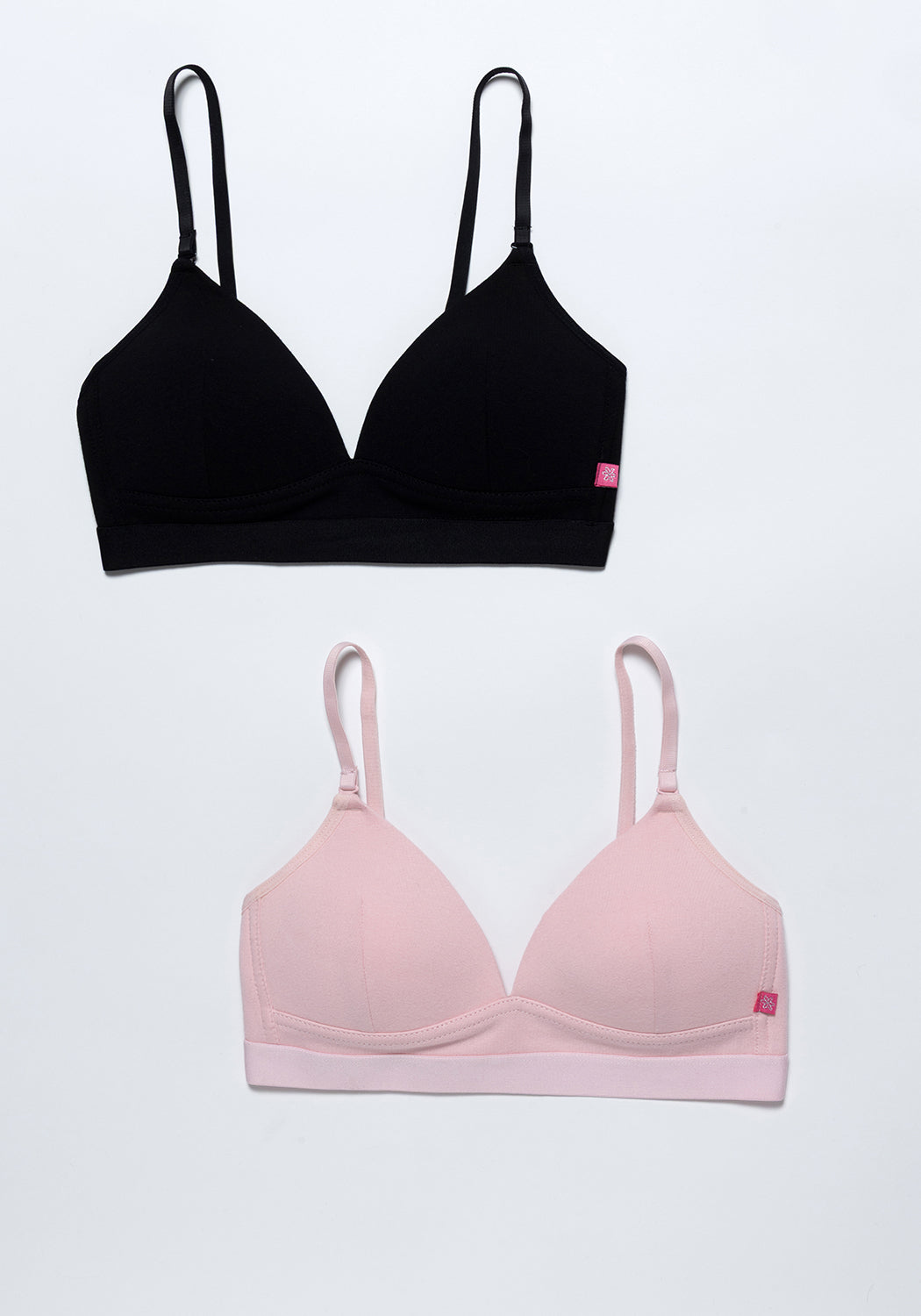 BIPACK  KAYSER PETO DE ALGODÓN NEGRO DE TEENS MUJER