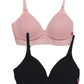BIPACK PETO ALGODON SOFT NEGRO TEENS MUJER