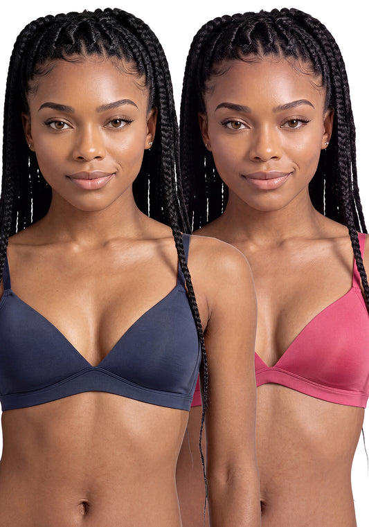 BIPACK SOSTÉN DE MICROFIBRA FUCSIA DE MUJER