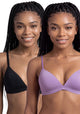 BIPACK SOSTÉN KAYSER DE MICROFIBRA MORADO DE MUJER