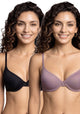 BIPACK SOSTÉN DE MICROFIBRA MORADO DE MUJER
