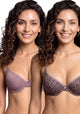 BIPACK SOSTÉN DE MICROFIBRA MORADO MUJER